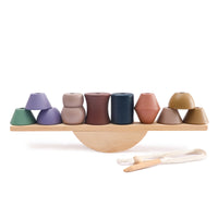 Wooden balancing game to promote motor skills and balance – Fun with shapes