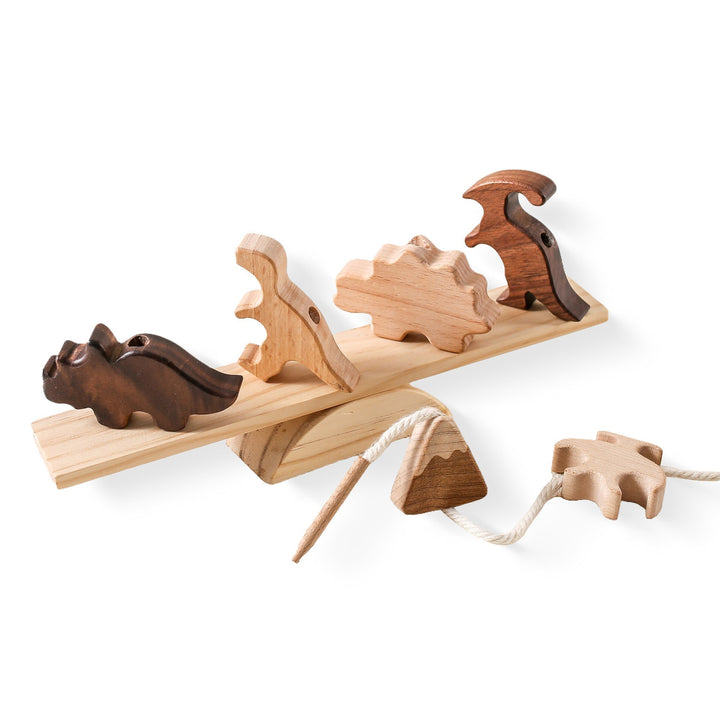 Wooden balancing game to promote motor skills and balance – Fun with shapes