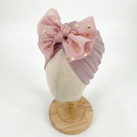 Soft baby turban hat with ruffles – Autumn Magic CuddleShine (Buy One Get One Free)