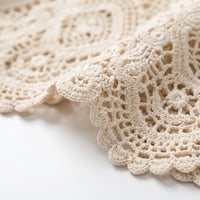 Open Front Crochet Style Cardigan -  Margie