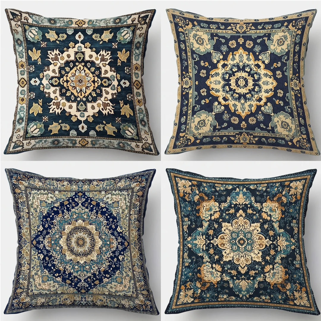 Ornate Baroque Style Square Cushion Covers - Ornavo