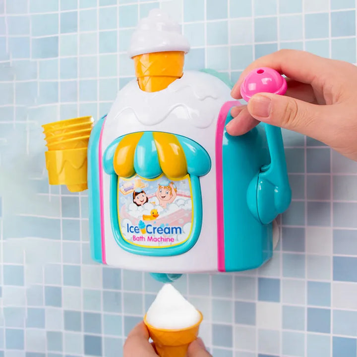 Children's bath toy with foam dispenser – interactive wash-time fun in the bath.
