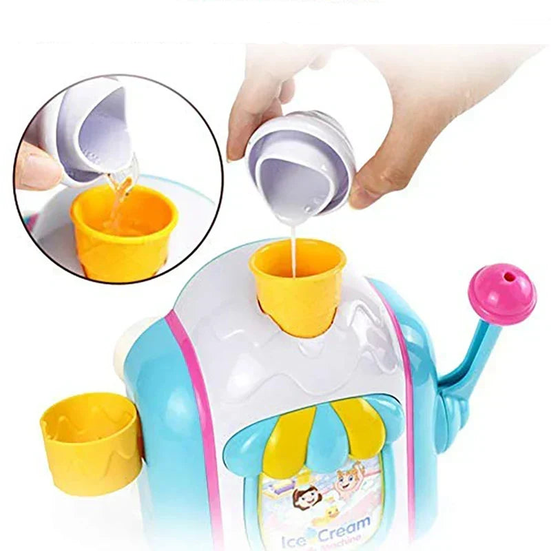 Children's bath toy with foam dispenser – interactive wash-time fun in the bath.