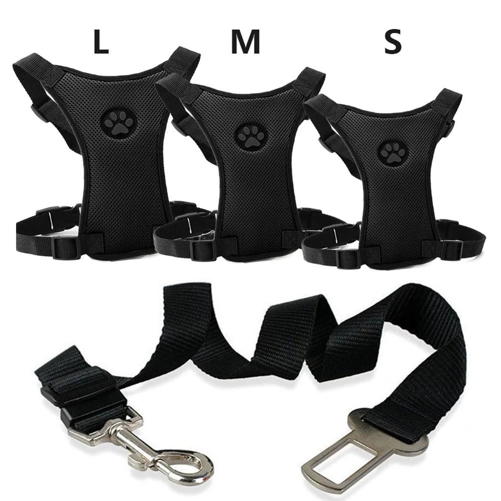 Car seat belt with Comfortable Harness for Dogs - PawSafe-S-State of Style