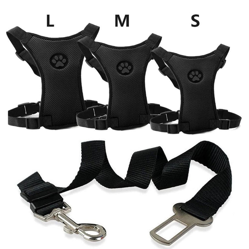 Car seat belt with Comfortable Harness for Dogs - PawSafe-S-State of Style