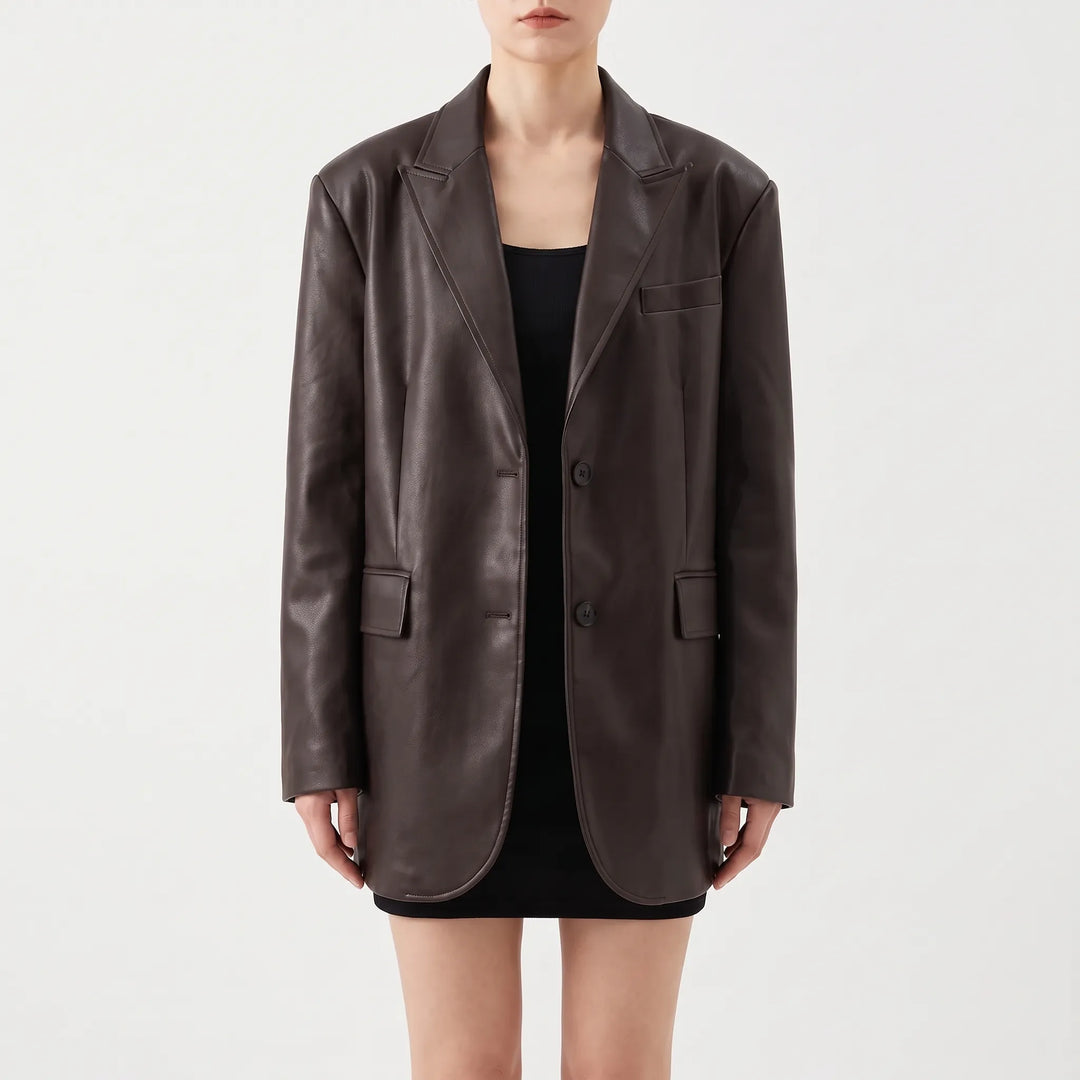 Oversized-Jacke Mit Einreihigem Verschluss -  Christy