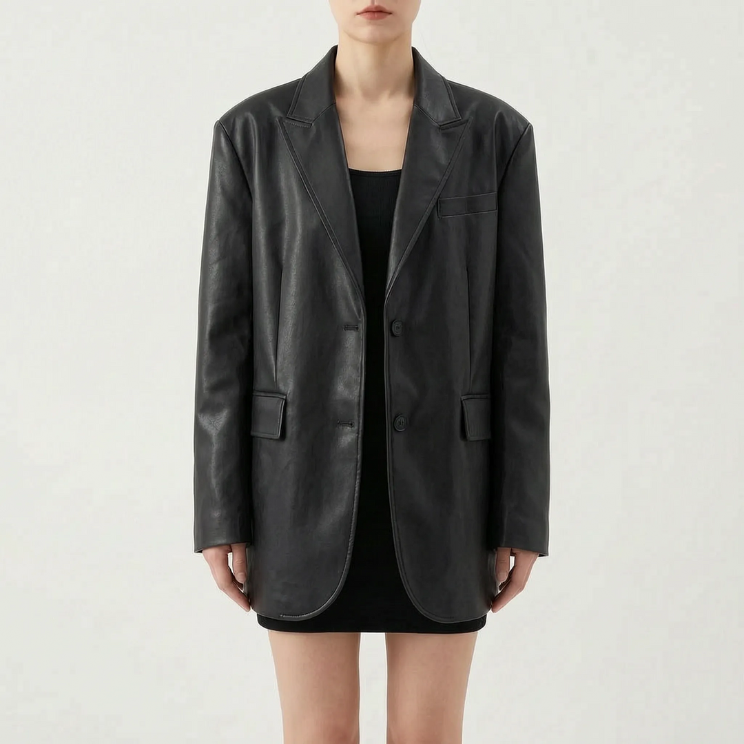 Oversized-Jacke Mit Einreihigem Verschluss -  Christy