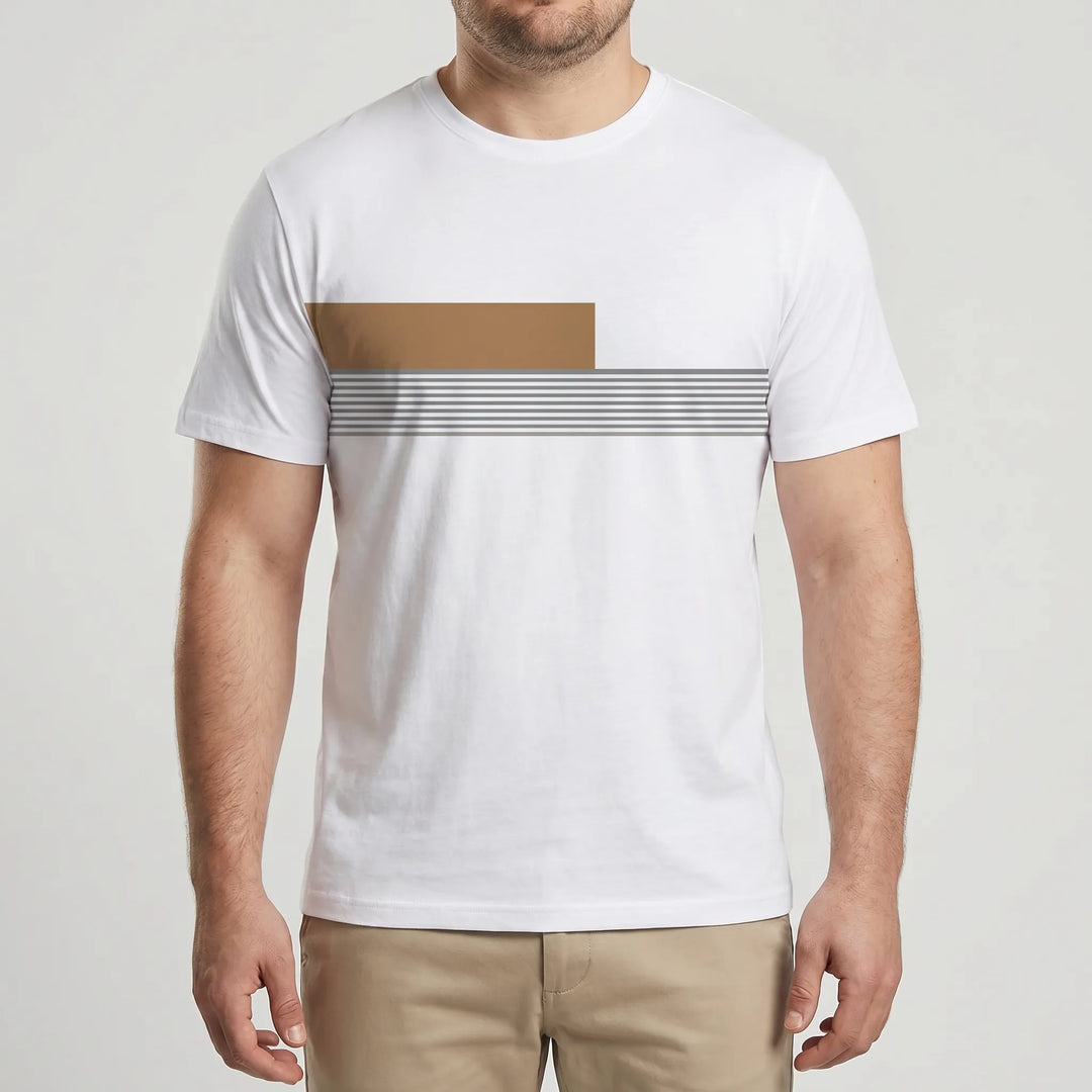 Oversized Color-Block Crew Neck Tee - Jesse