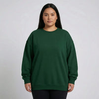 Oversized Crew Neck Pullover Sweatshirt - Christy