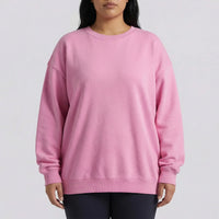 Oversized Crew Neck Pullover Sweatshirt - Christy