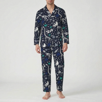 Oversized Dinosaur Print Mens Pyjamas - Joe