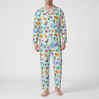Oversized Dinosaur Print Mens Pyjamas - Joe