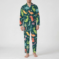 Oversized Dinosaur Print Mens Pyjamas - Joe