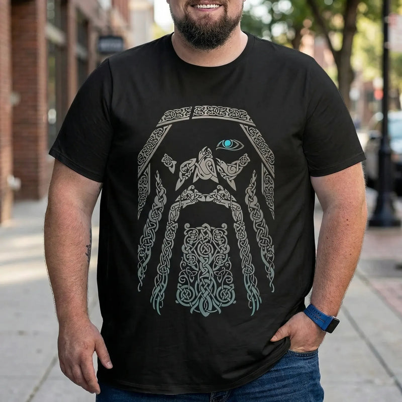 Oversized Norse Graphic Tee Big Tall - Calvin