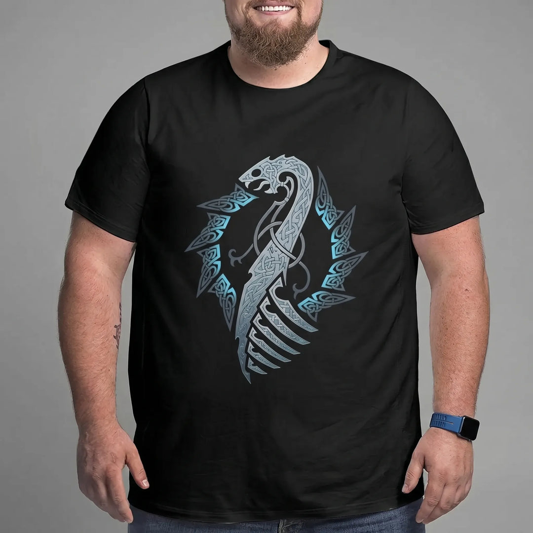 Oversized Norse Graphic Tee Big Tall - Calvin