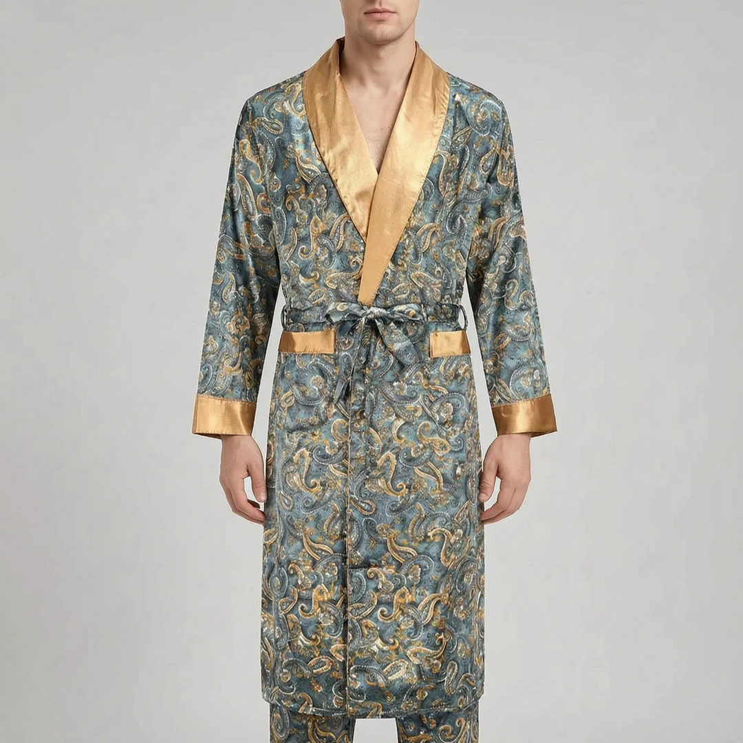 Paisley Print Mens Loungewear Set - Claude