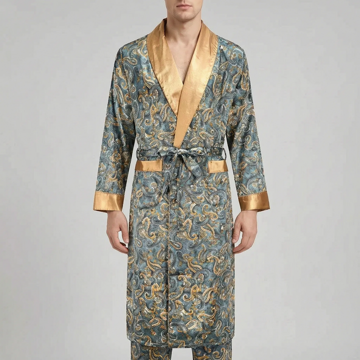 Paisley Print Mens Loungewear Set - Claude