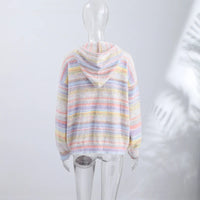 Pastel Striped Zip-Up Jacket - Patricia