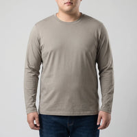 Plain Long Sleeve Crew Neck Tee - Josh