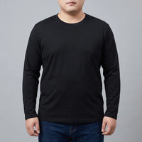 Plain Long Sleeve Crew Neck Tee - Josh