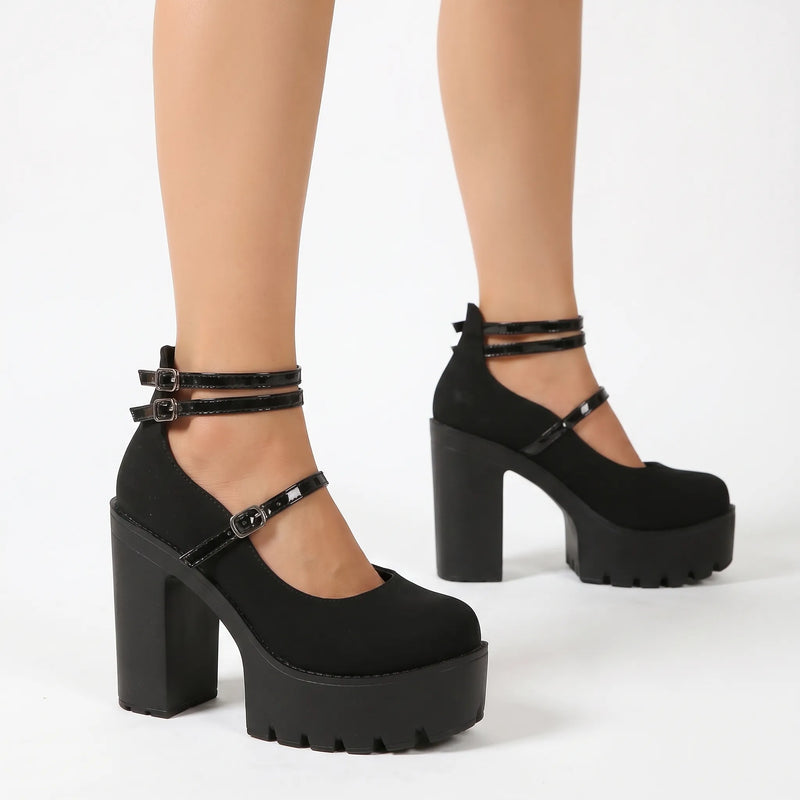 Platform Mary Jane Shoes Heels - Antonia