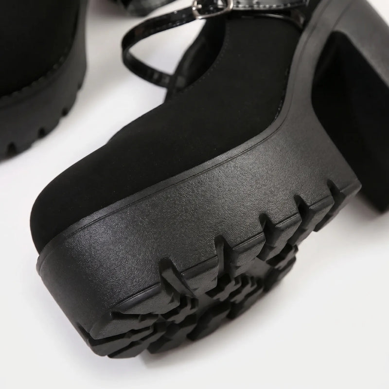 Platform Mary Jane Shoes Heels - Antonia