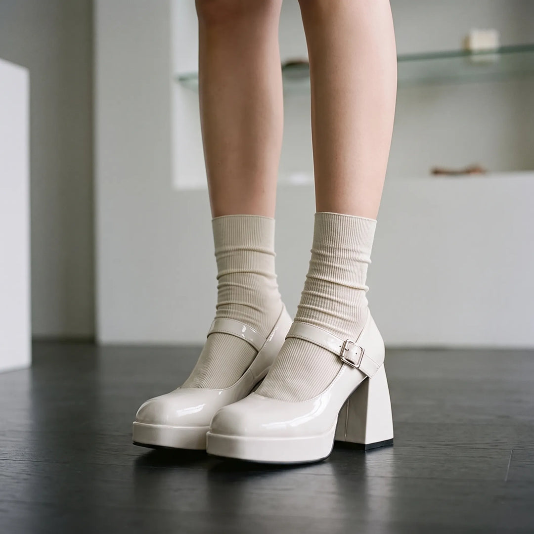 Platform Mary Janes - Lynda