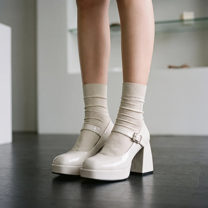 Platform Mary Janes - Lynda