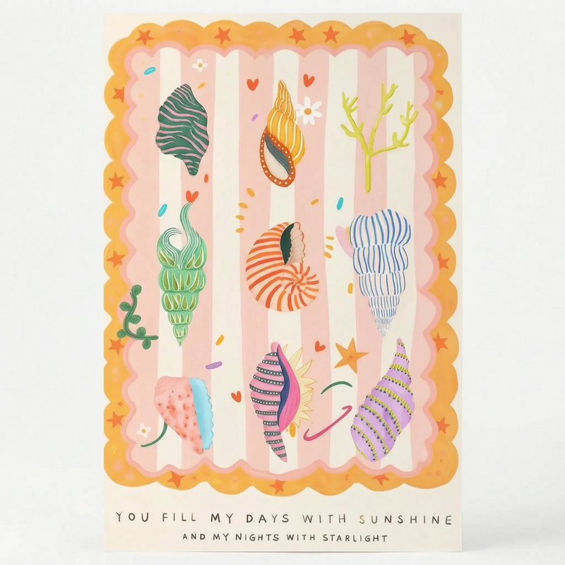 Playful Illustrative Unframed Wall Print - Vividique
