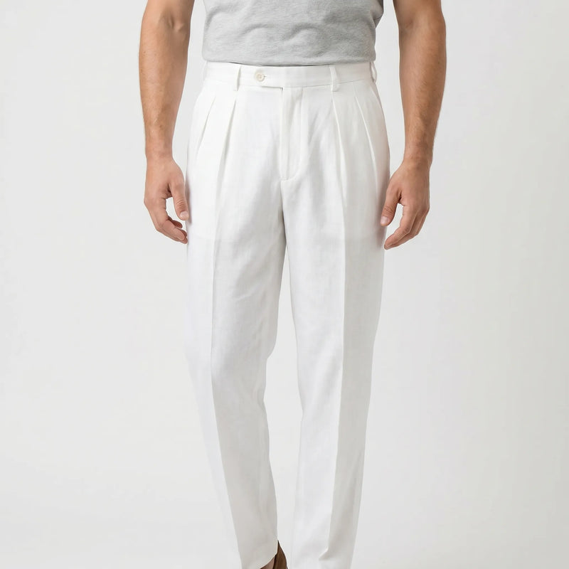Pleated Smart Casual Trousers -  Caleb