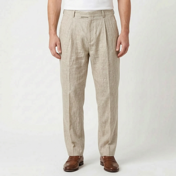 Pleated Smart Casual Trousers -  Caleb