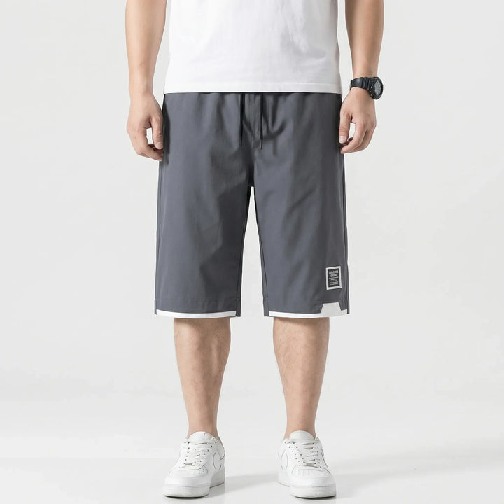 Plus-Size Drawstring Calf Shorts - Domingo