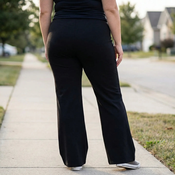 Plus-Size Flared Bell-Bottom Trousers - Jennifer