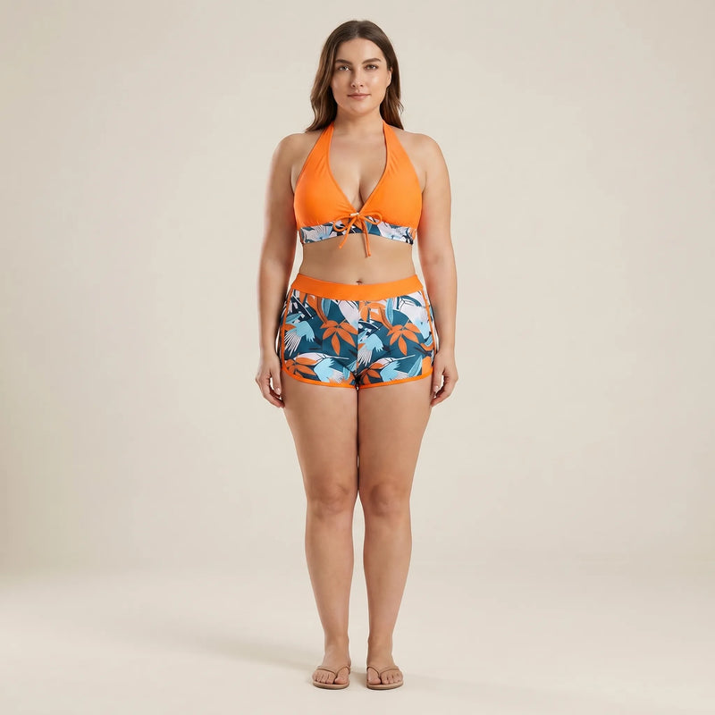 Plus-Size Separate Design Bikini Set - Sara