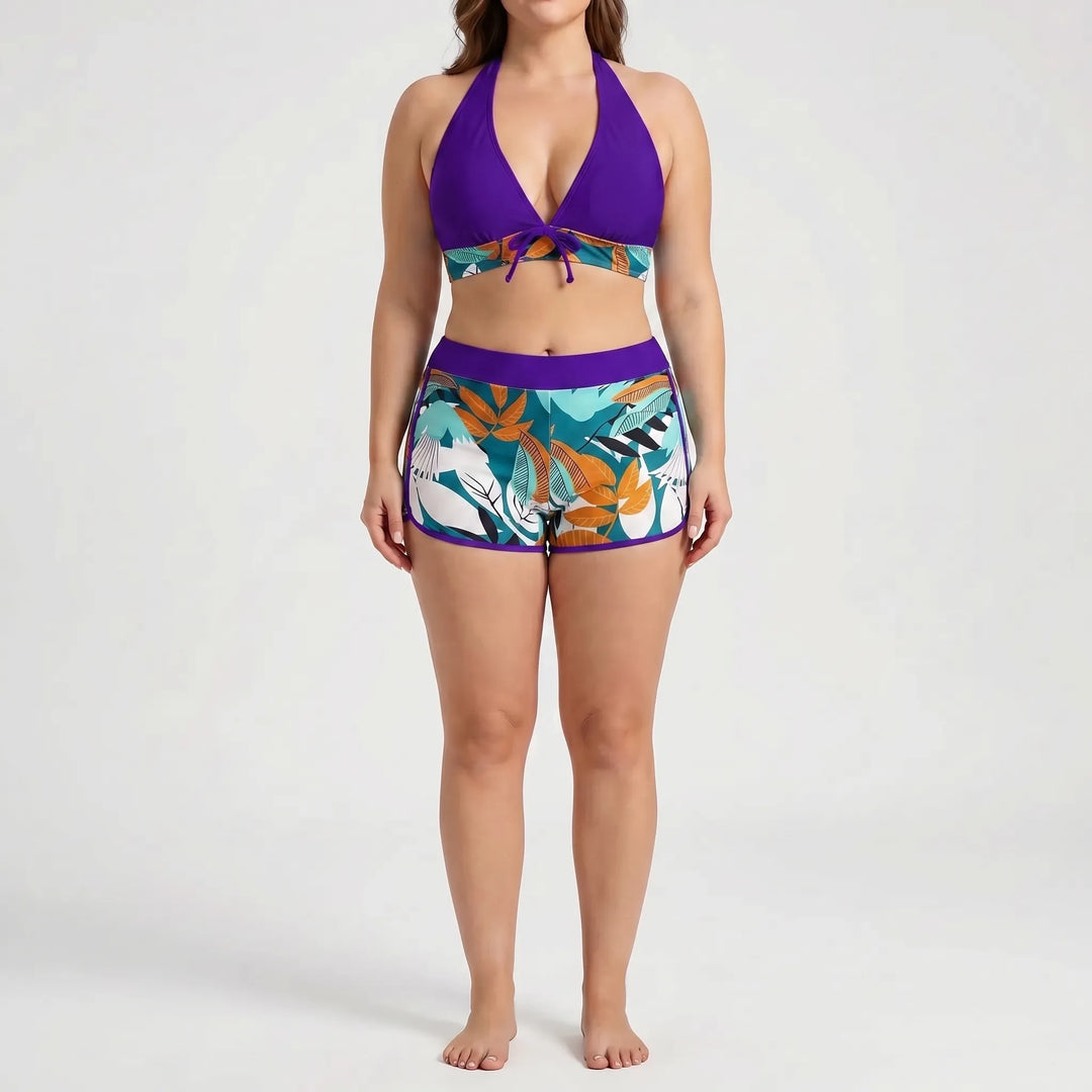 Plus-Size Separate Design Bikini Set - Sara