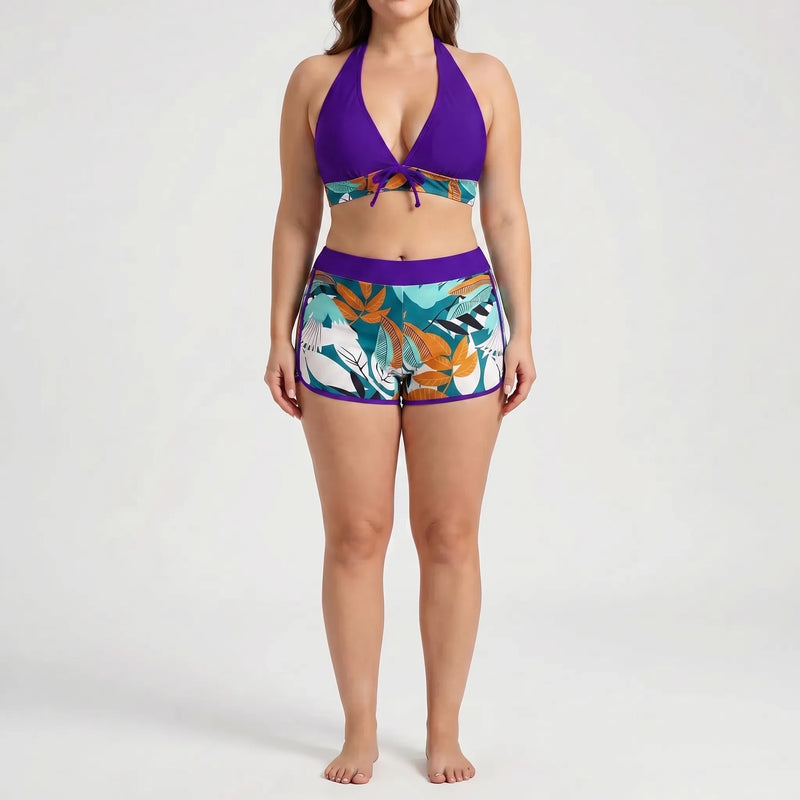 Plus-Size Separate Design Bikini Set - Sara