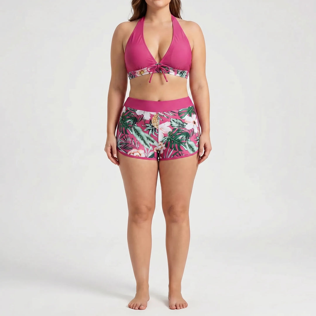 Plus-Size Separate Design Bikini Set - Sara