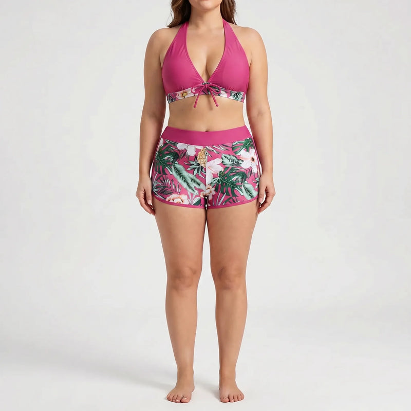 Plus-Size Separate Design Bikini Set - Sara