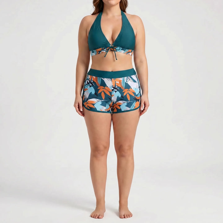 Plus-Size Separate Design Bikini Set - Sara
