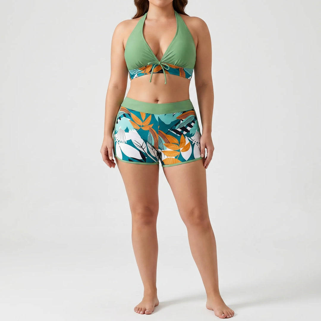 Plus-Size Separate Design Bikini Set - Sara