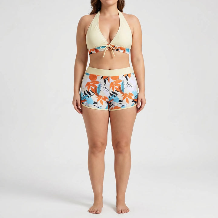 Plus-Size Separate Design Bikini Set - Sara