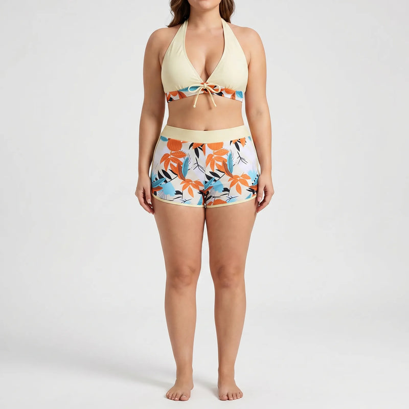 Plus-Size Separate Design Bikini Set - Sara