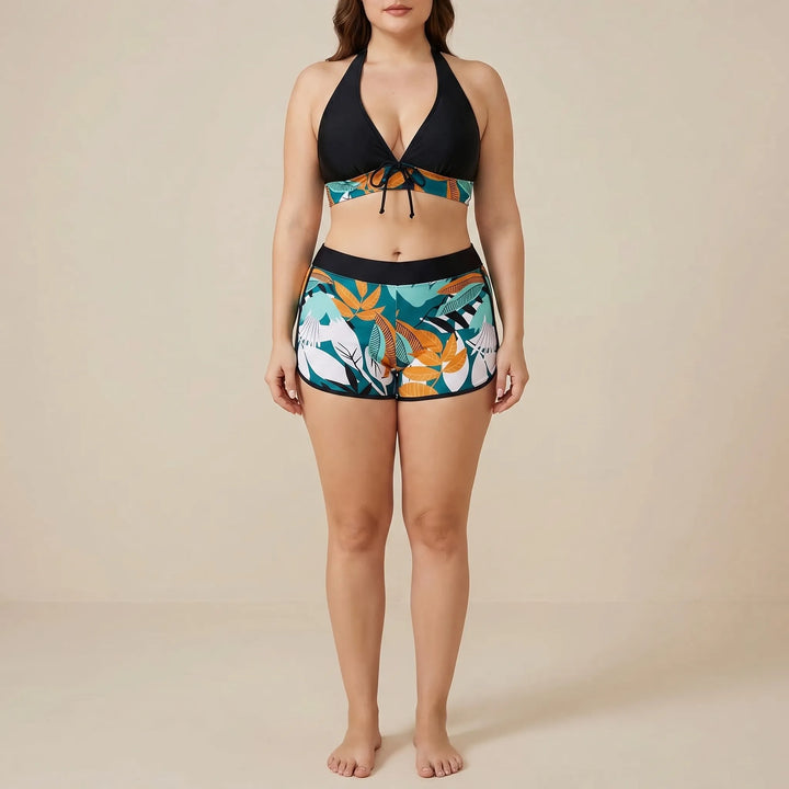 Plus-Size Separate Design Bikini Set - Sara