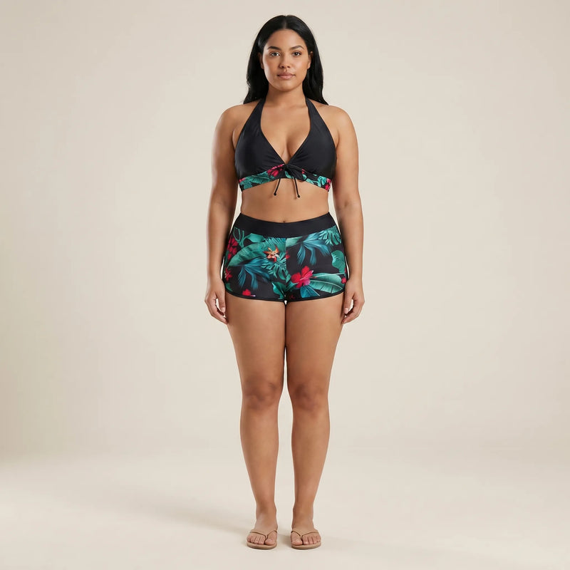 Plus-Size Separate Design Bikini Set - Sara