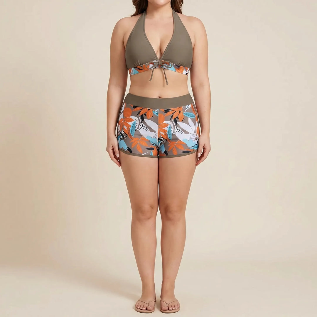 Plus-Size Separate Design Bikini Set - Sara