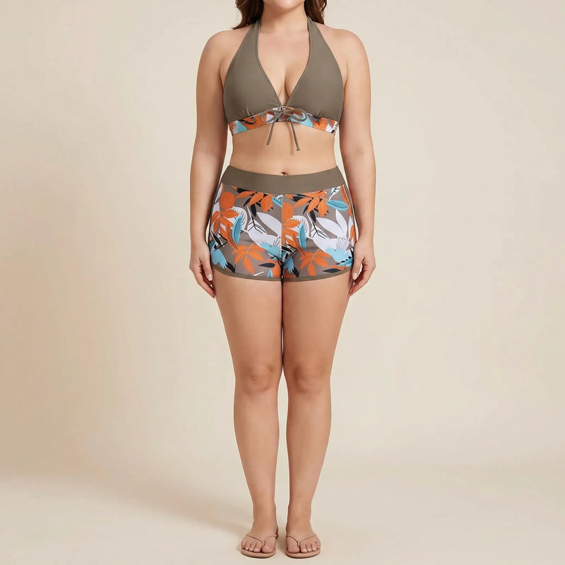 Plus-Size Separate Design Bikini Set - Sara