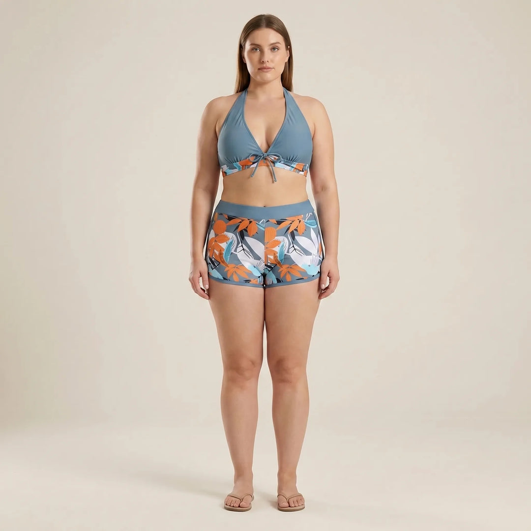 Plus-Size Separate Design Bikini Set - Sara