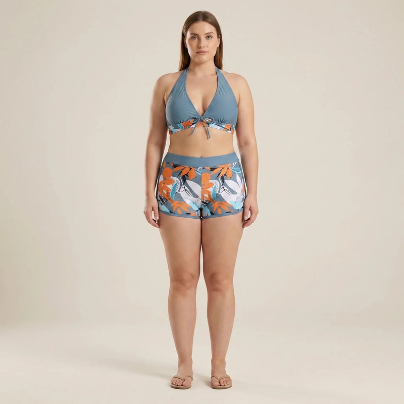 Plus-Size Separate Design Bikini Set - Sara