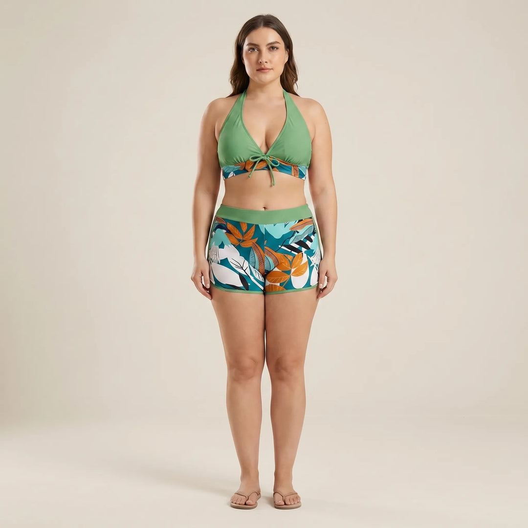 Plus-Size Separate Design Bikini Set - Sara