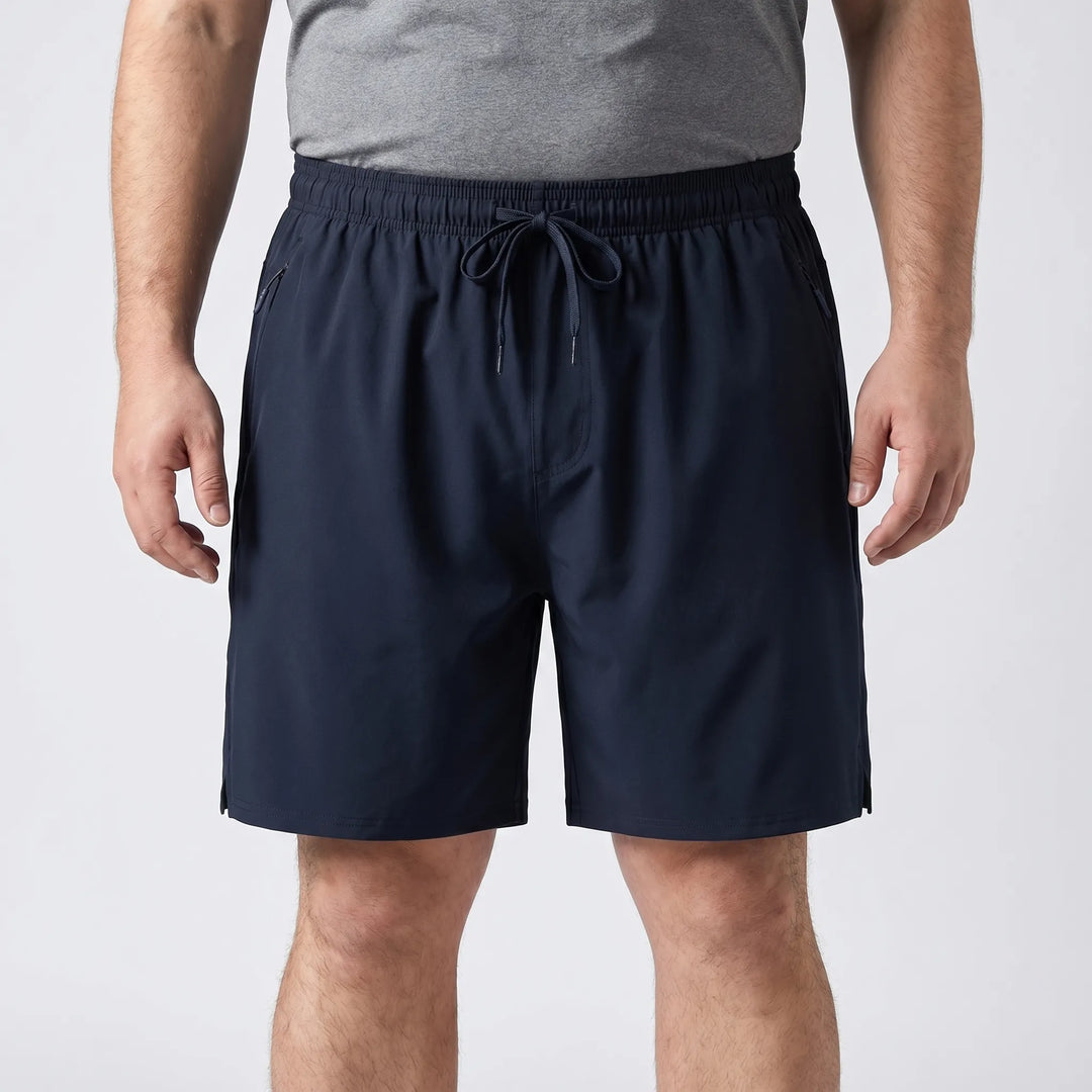 Plus Size Athletic Drawstring Shorts - Julian